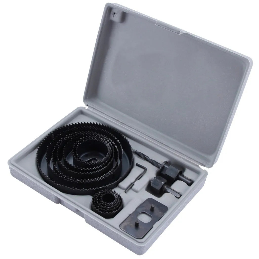 KSEIBI Carbon Steel Holesaw Set 16pc Hole Drill  Cutter Saw 19-127MM