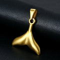 Boho Travel Ocean Turtle Pendant Whale Tail Charm 18k Real Gold Stainless Steel Sea Shell Jewelry Charms for Bracelet Making