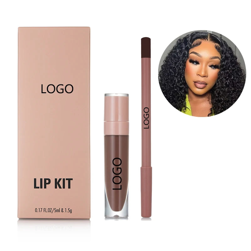 Small MOQ DIY Lip Gloss Kit Long Lasting Makeup Gift Set with Your Own Colors and Private Label