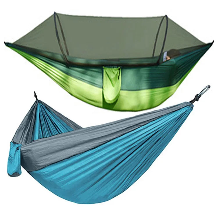 Baiyuheng Hot Selling Outdoor Camping Accessories Carabiners Hammocks Nylon  Trees Double Portable Hammock Straps Adjustable
