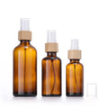 Natural Bamboo Wooden Lid Empty Glass Mist Spray Bottles 10ml-100ml Premium Perfume & Cosmetic Spray Packaging Bottles