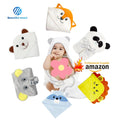 China Factory Organic Bamboo Baby Bath Towel Soft Bamboo Hooded Newborn Towel Woven Techniques