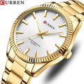 CURREN 8425 Sport Men Watch Top New Luxury  Waterproof Male Clock Stainless Steel Quartz Business Man Wristwatch Gift