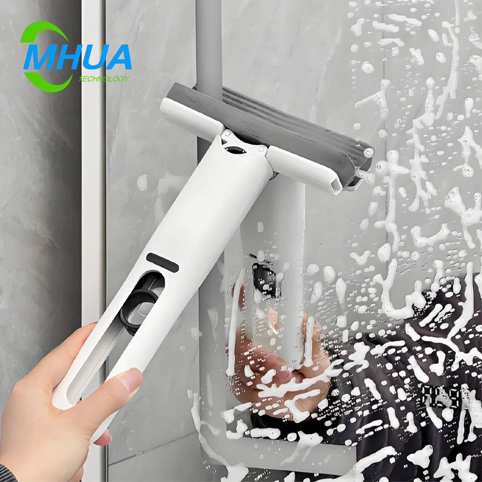 Mini Foldable Sponge Portable Handheld Mop with Squeezable Design for Kitchen Bathroom Car & Desk Cleaning