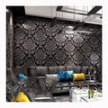 European Style Gold Foil Damask Design Metallic Wallpapers Wallcovering for Home Decoration
