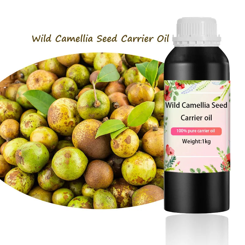 Wholesale Bulk Cold Pressed Organic Pure Camellia Oil in Bulk Premium Wild Camellia Oil Carrier Oil for Nail Care Scalp Massage