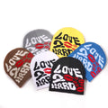 Glamorous Jacquard Pattern Love Lips Winter Beanie Warm Knitted Hat for Men and Women Promotional Y2K Style for Valentines Day