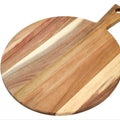 Factory Custom Acacia Wood Round Cutting Board 2.0cm Thick Sustainable Dishwasher Safe Unique Kitchen Pizza Board