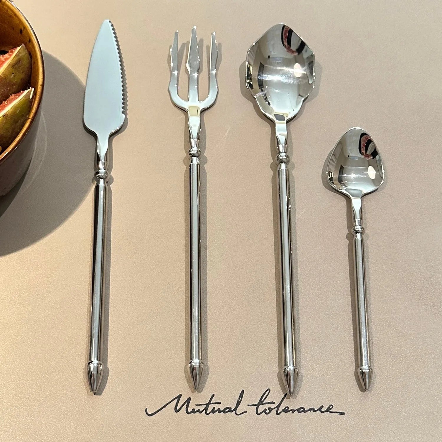Stainless Steel Knife Fork Spoon Western Style Trident Steak Knife Coffee Dessert Spoon Hotel Restaurant Flatware