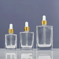 30ml 50ml 100ml Round Luxury Pump Sprayer Glass Essential Oil & Skin Care Cream Bottle with Gradient Color
