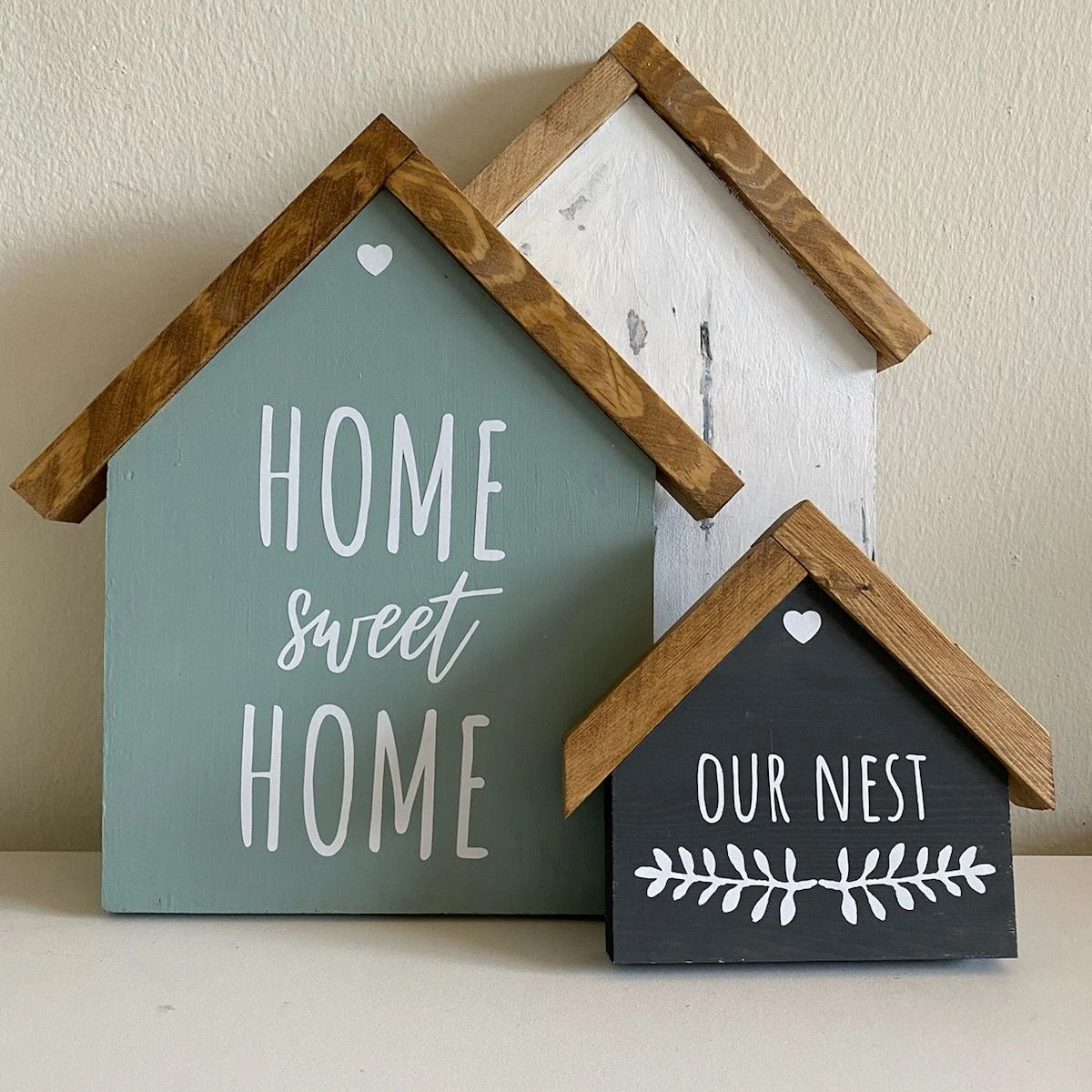 JUNJI Unfinished Farmhouse Decor Wood Blank Hanging Sign