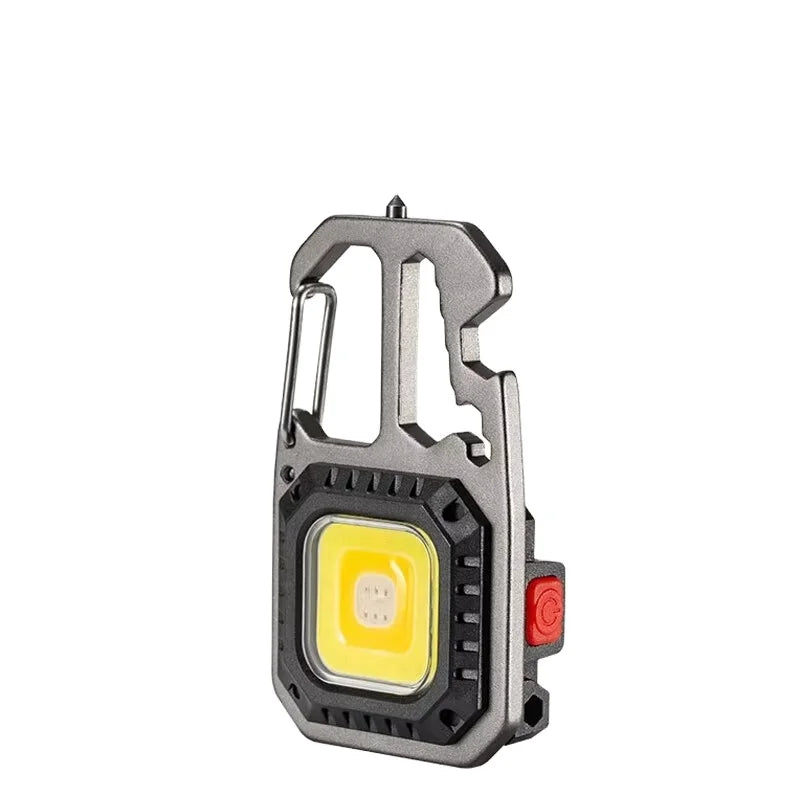 Howlighting Type C Rechargeable IP65 COB Work Keychain Light Bottle Opener Multi-function Emergency Lamp Mini COB LED Flashlight