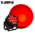 VSHOW Light 12PCS LED 20W Rgbwuv 6in1 Waterproof IP65 LED PAR Can Stage Light DMX DJ Disco for Party Wedding Church