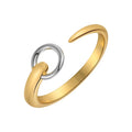 Original Design 18K Gold Plated Brass Jewelry Geometric Round Mix Color Open Ring for Women Adjustable Rings R224163