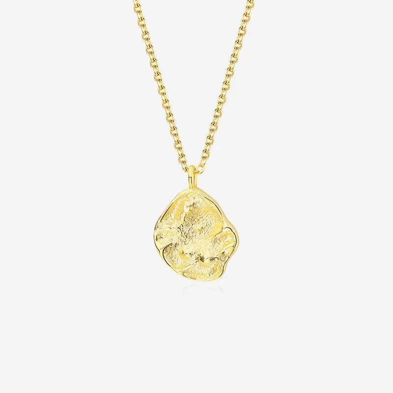 VIANRLA Sterling Silver 925 Chain Irregular Pendant Necklace 18k Gold Plated Handmade Drop Shipping Fashion Necklace 2023 Trendy