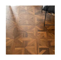 Modern Luxury 24x24 Imperial Palace Parquet Design Solid White Oak Teak UV Coated Floor Tiles Easy Click Engineered Flooring