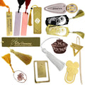 Wholesale Custom Metal Crafts Die Casting Gold Plated Blank Metal Book Marks Bookmark With Logo