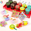 QIYUE Various Packing Small Hair Tie Elastic  Rubber Band Set Kid Children Ponytail Holder