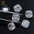 100Pcs/Bag Clear White Synthetic Cubic Zirconia Stones Cushion Cut Loose CZ Stone 3mm/4mm/5mm/6mm Grade 5A Zircon Jewelry Making