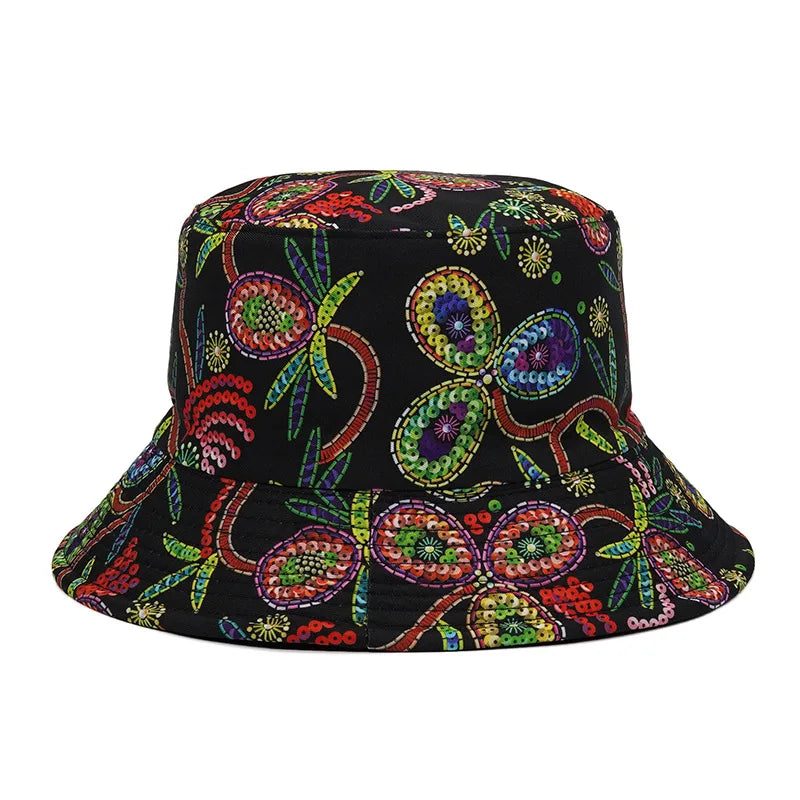 2023 Custom Sublimation Printing Double-Sided Bucket Hat All Over Printing Reversible Bucket Hats