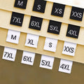 Luxury Eco-Friendly Woven Digital Printed Garment Size Labels for Women & Men Clothing Wholesale LUOKAI Brand
