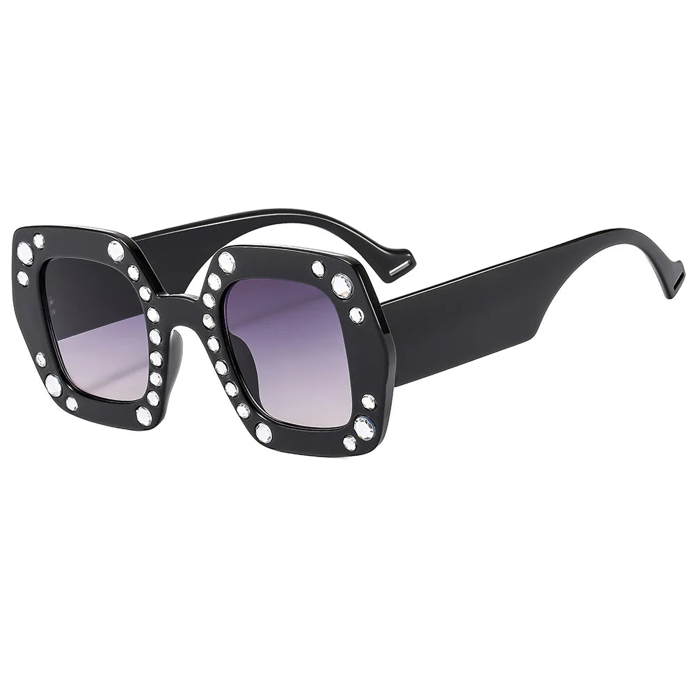 1330 Fashion 2024 Leopard Plastic Big Frame Vintage UV400 Custom Logo Square Sunglasses Style for Men Women