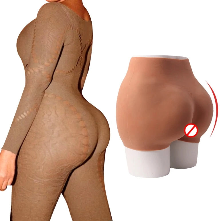 Silicone Female Fake Bum Butt and Hips Lifter Shaper Silicone Panties Enhancing Buttocks Enlargement Underwear Bum Pants