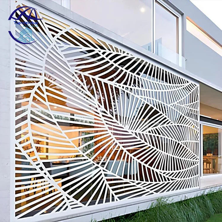 Modern Design Aluminum Laser Cut Privacy Screen Outdoor Panel with Powder Coating Customized Color & Size Multi-Functional