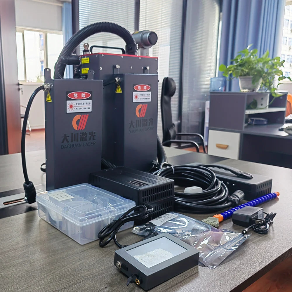 New 500W Max Pulsing Laser Cleaning Machine Easy to Operate for Metal Wood Stone Aluminum Stainless Steel Paper-for Drawbar Box