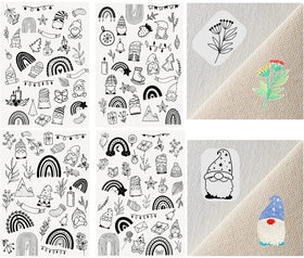Water Soluble Paper Compatible Stabilizer Backing Letter A4 Size Disappearing Sheets for Embroidery