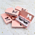 Wholesale New Butterfly Mink Full Strip Eyelash Packaging Rectangle Magnetic Lash Boxes with Customizable OEM Logo