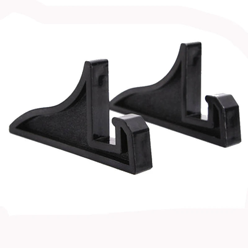 Clear/Black Phone Stand Plastic Display Easel Sublimation Rock/Photo Frame Display Holder