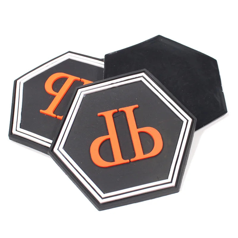 Factory Wholesale Silicone Rubber logo Patch Badge Cheap Custom Plastic Badge for Garment Kids Clothes Shoes Bags