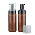 Customizable 150ml Brown Foam Bottle with Black Pump Head for Skin Care Serum Face Cream Cosmetic Packaging for Cleansing Cream
