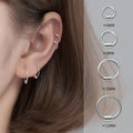 6-12mm Wholesale Piercing Jewelry Spring Ear Bone Clip Earrings 925 Sterling Silver Gold Plated Helix Tragus Cartilage Earrings