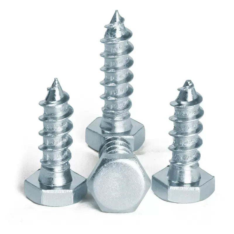 Galvanized Half Full Thread Hex Hexagon Head Coach Screw for Wood Din571 Self Tapping Lag Screws M5 X 30mm 60mm M12