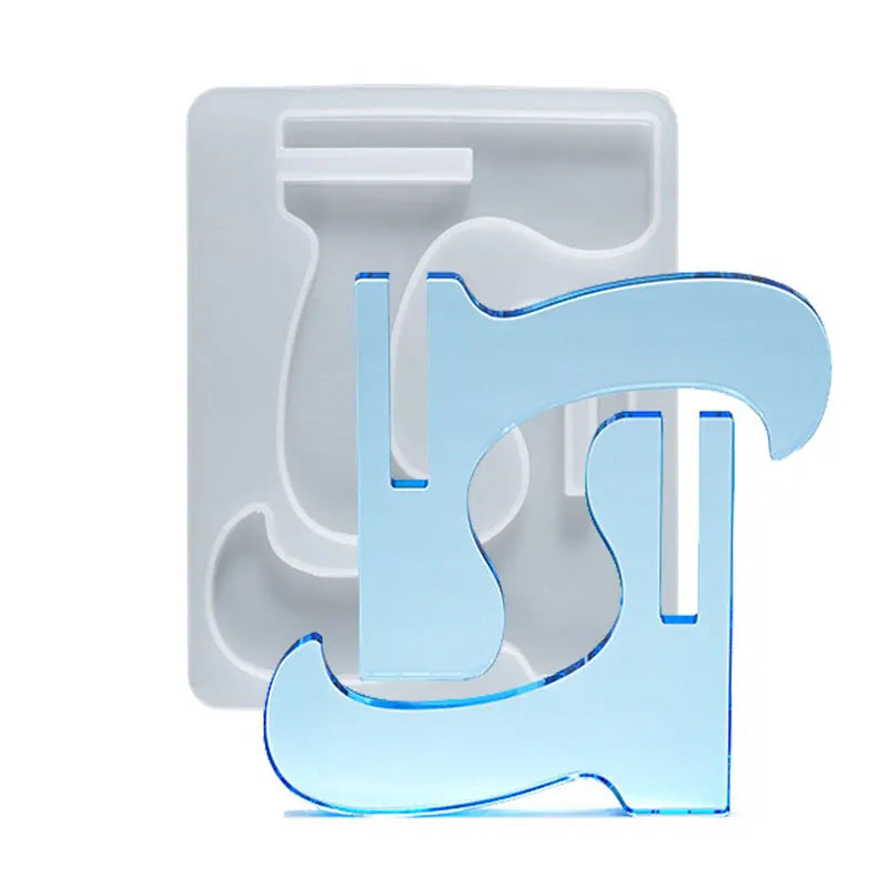 Hot Selling Mobile Cell Phone Stand Resin Mold Silicone Mobile Phone Holder Epoxy Molds DIY Craft Phone Bracket