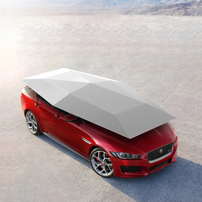 FEAMONT 5.2M Car Cover Semi-Automatic Foldable Sun Shade Windshield Umbrella Sun Block Heat Car Top Umbrella for Sun Protection