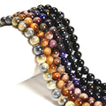 Wholesale Raimbow Color Tiger Eye Gemstone Smooth Round Beads for Jewelry Making Bracelet