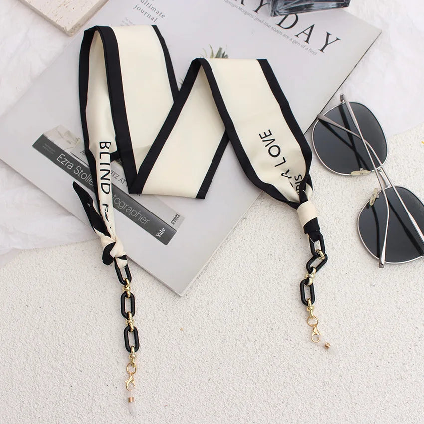 Fashion Personality Retro Scarf Glasses Chain Multi-use Hanging Neck Anti-loss Mask Chain for Women and Men
