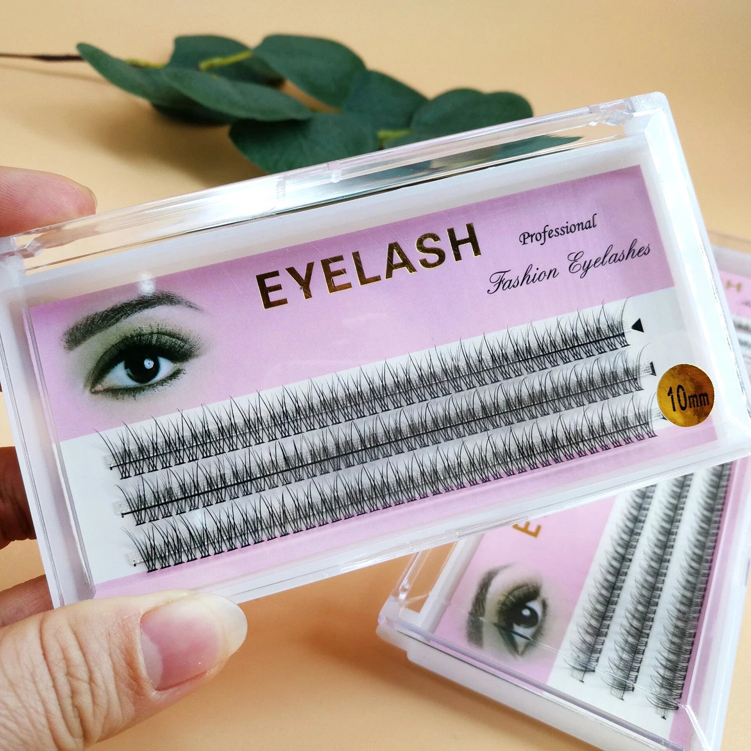 Natural 8/10/12/14mm Makeup Individual Cluster Eye Lashes Grafting Fake False Eyelashes  Extension Heat Bonded Volume Eyelash