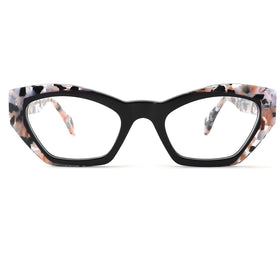 Latest Custom Thickness Other Frame Anti-Blue Light Optical Metal Hinge Bellestron Model 21213 Cat Eye Fashion Unisex Glasses