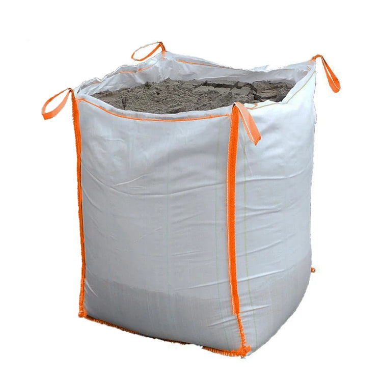 EGP Wholesale FIBC 1 Ton Jumbo Big Bag 1m3 Big Bag pp Woven Bag Super Sack with Tunnel Sleeve for Crushed Stone Gravels