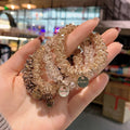 Wholesale Fashion Hair Accessories Elastic Rubber Band Bracelets Crystal Pearl Hair Ties for Women Girls