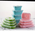 Silicone Collapsible Containers for Food Storage Foldable Bowls for Hiking Collapsible Silicone Lunch Box
