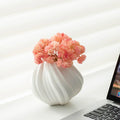 Custom Nordic Ins Modern Decorative Home  Vase Table Art Crafts Vase White Ceramic Flower Vase