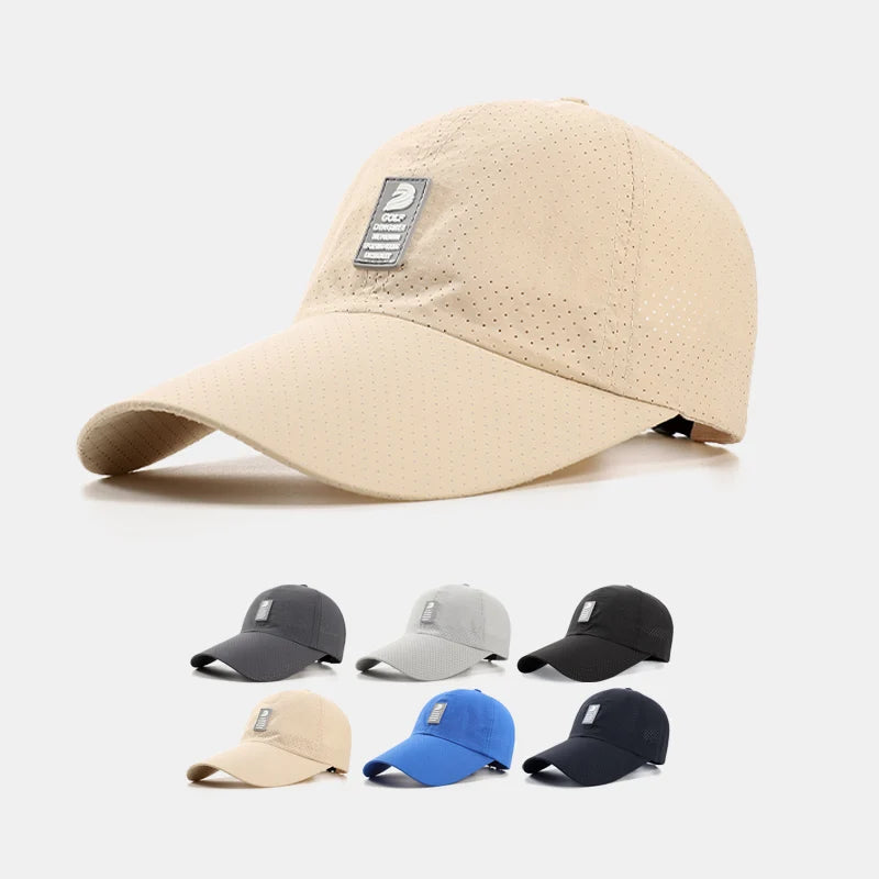 Personalized Summer Spring Breathable Quickly Dry Sports Baseball Caps
