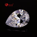 Professional Making 5a in Stock Pear Cut Synthetic Cz Stone All Size Loose White Cubic Zirconia