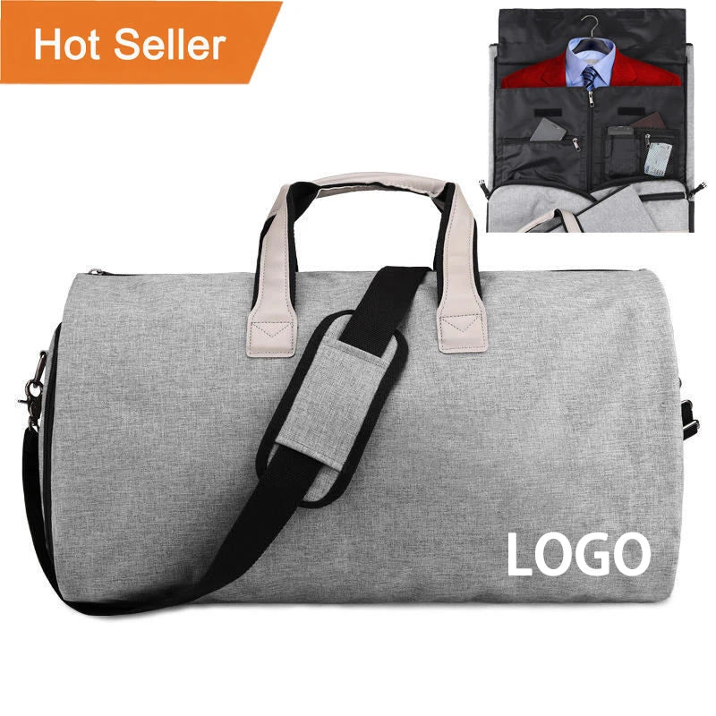 Classic Fashion Durable Carry Bag Shoes Compartment Oxford Material Zipper Closure Larger Capacity Travel Outdoor Duffle Bag