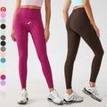 Customized Women High Waist Hip Lifting Nude Sports Leggings High Quality Tummy Control Fitness Workout Tights Yoga Leggings